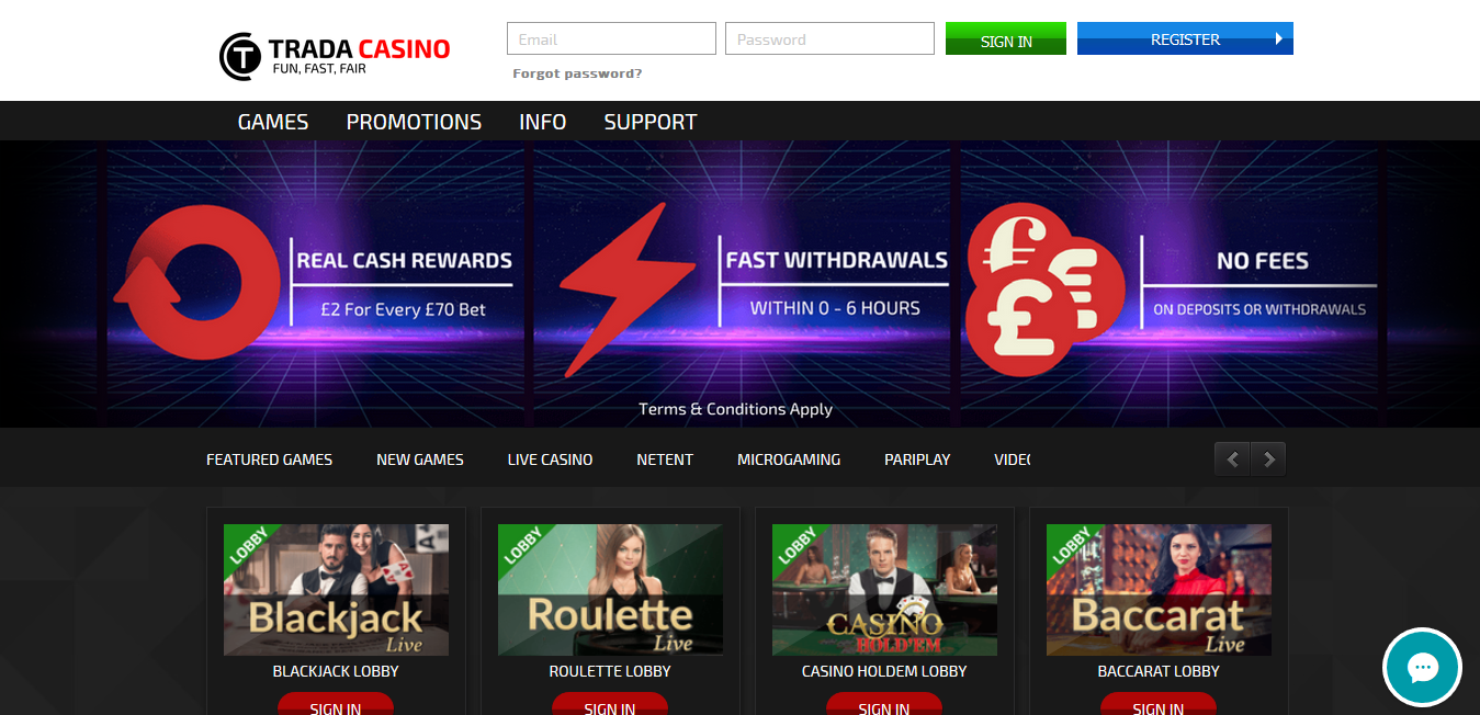 Trada casino no deposit bonus codes