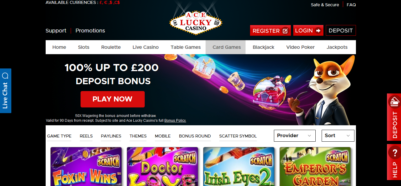 strike it lucky casino