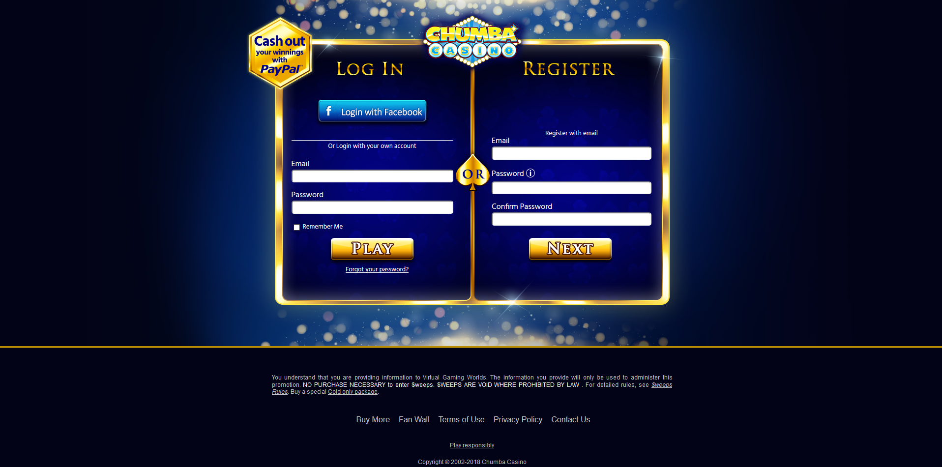 Chumba Casino Login