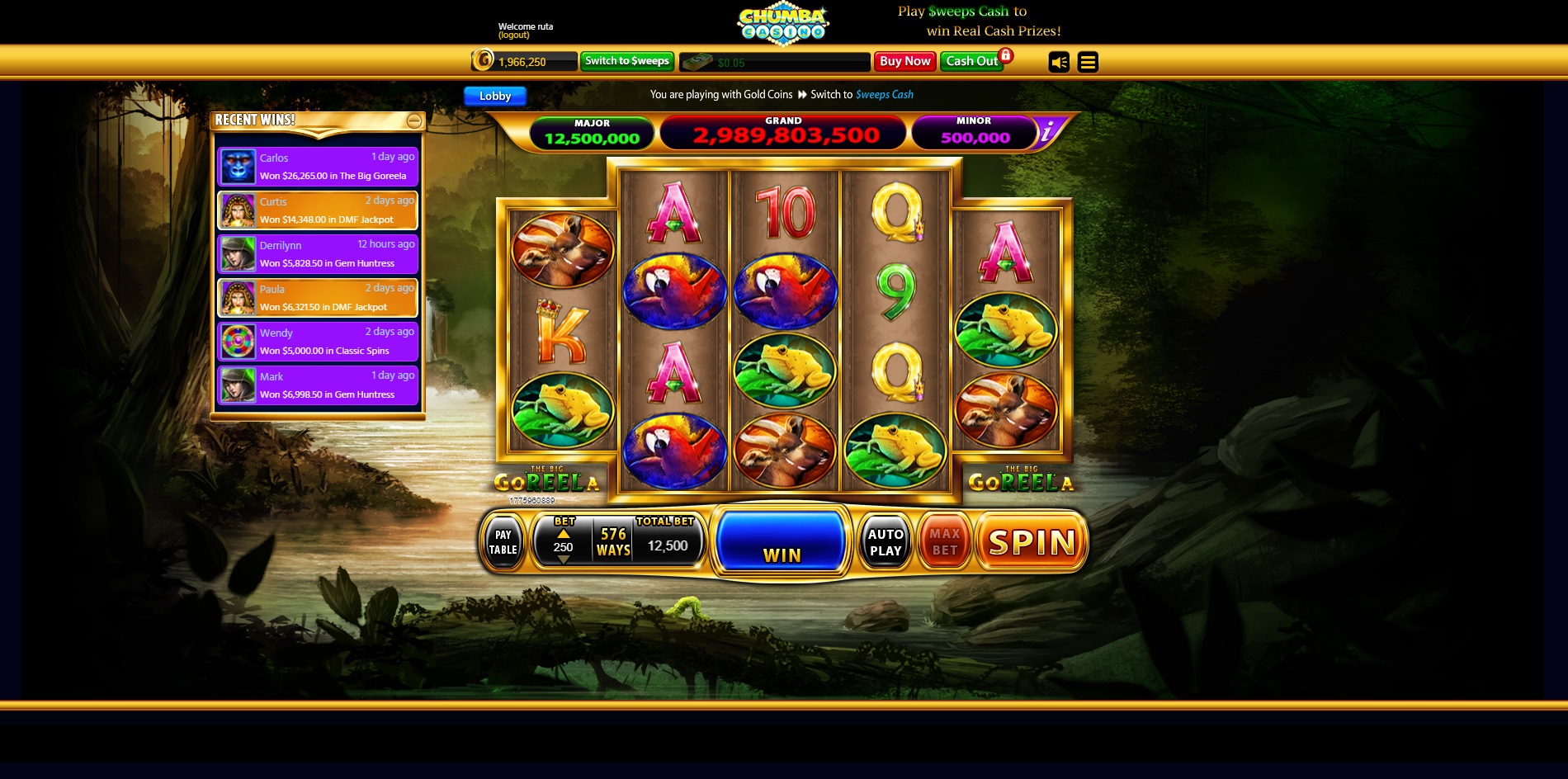 chumba casino free slots real money