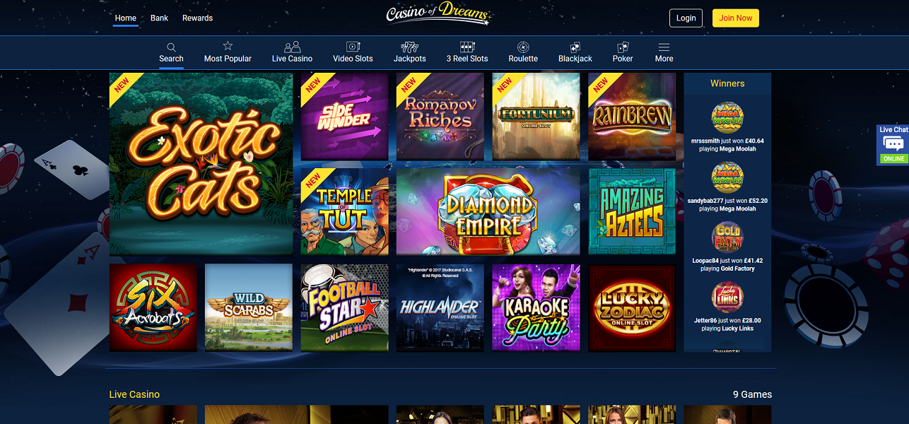 free spin dream casino