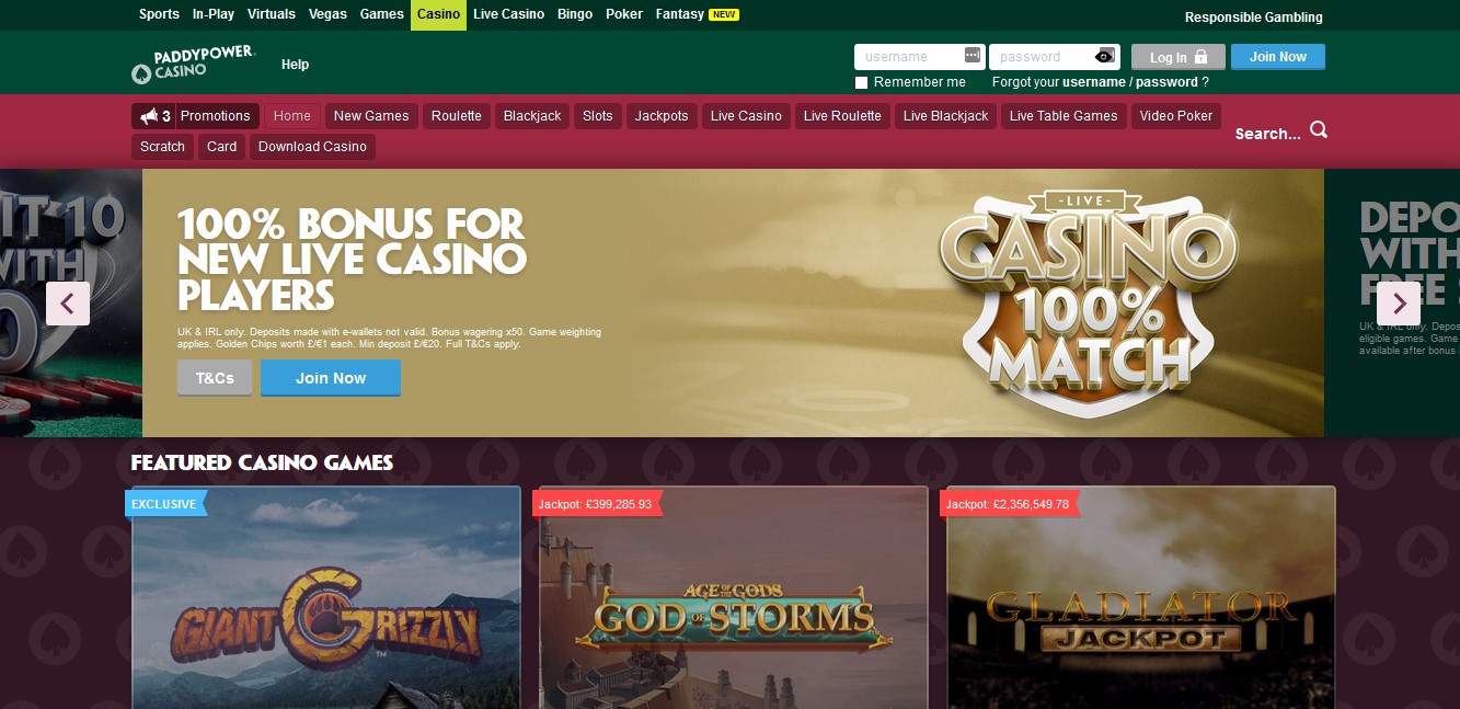 paddy power casino bonus withdraw