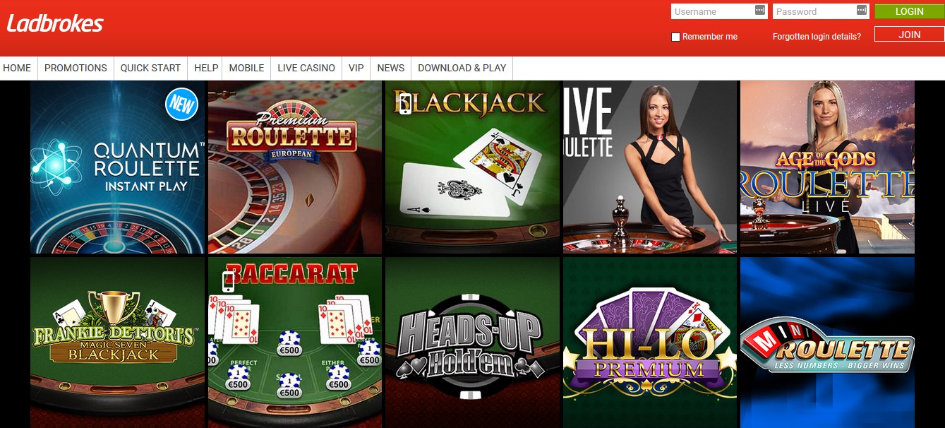 Ladbrokes live casino bonus