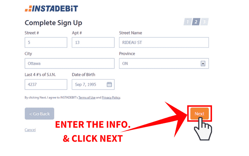 Online Casinos that Accept Instadebit Step 4