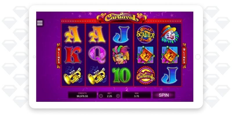 Carnaval slot machine by Microgaming