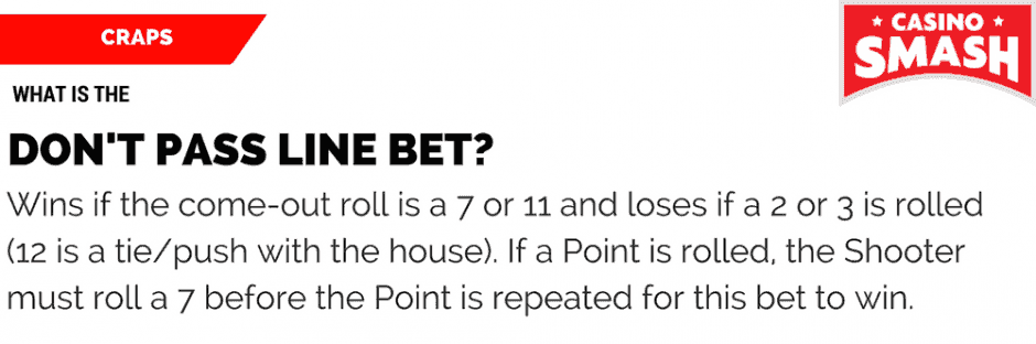 Craps Rules & Strategy: The Don't Pass Line Bet