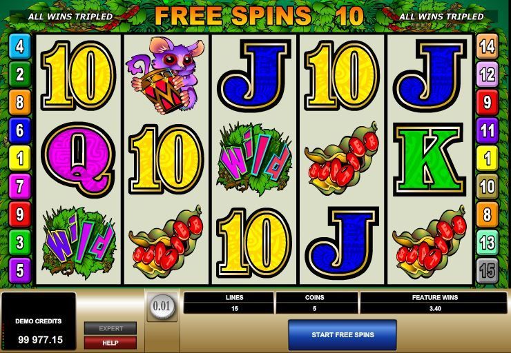 Bush Telegraph Microgaming Slot