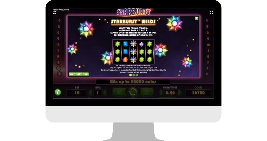 Starburst Bonus Features